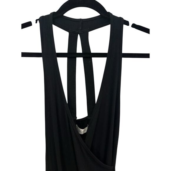Abercrombie and Fitch Black Bodysuit Sleeveless Woman’s SM Goth Sexy Open Back - Picture 3 of 9